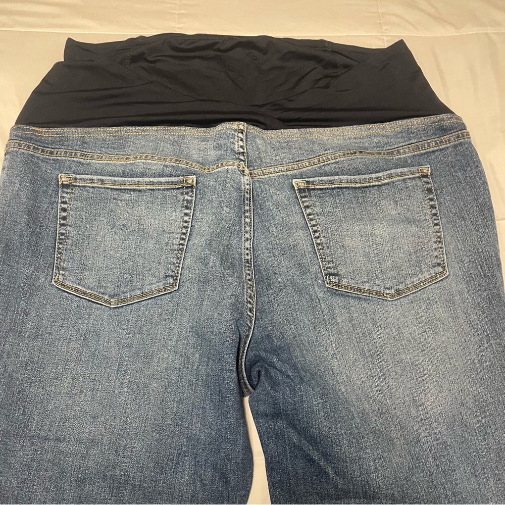 Isabel Maternity Cuffed Skinny Jeans Size 18 - Picture 4 of 4